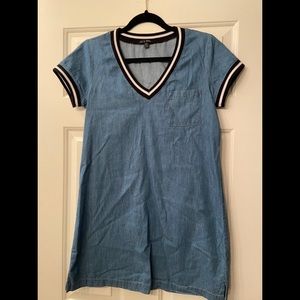 NWOT faux denim dress